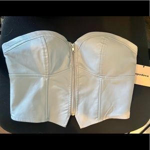 NWT- superdown Harley Strapless Bustier Top